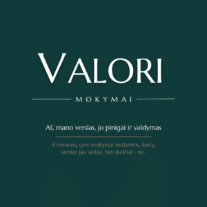 VALORI mokymai
